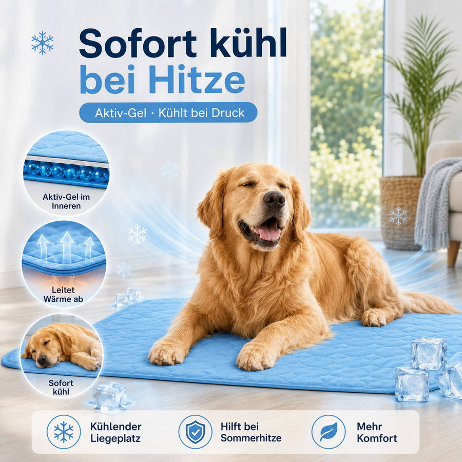 Ein kühler Platz, sobald sie sich hinlegen