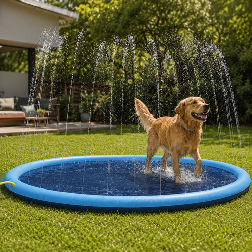 Splash – Wasserspielmatte mit Sprinkler für Hunde